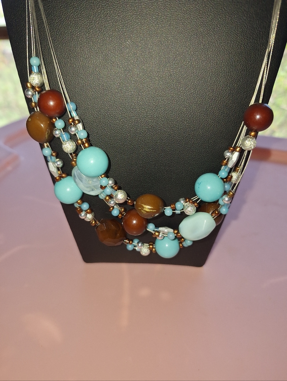 Boho Beaded Necklace - Picture 2 of 3